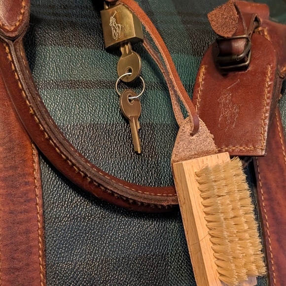 Vintage Polo Ralph Lauren Boston Bag Preloved Plaid - Picture 9 of 14